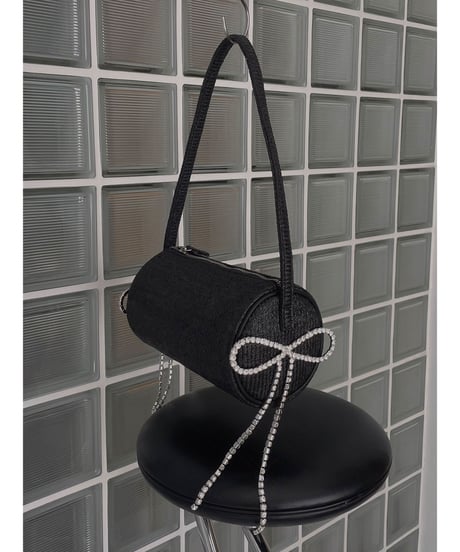 Bijou Ribbon Round Bag / ビジューリボンラウンドバッグ