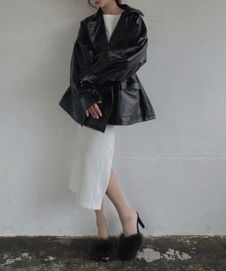 バックスリットロンTワンピ /Back Slit Long Sleeve T One-Piece
