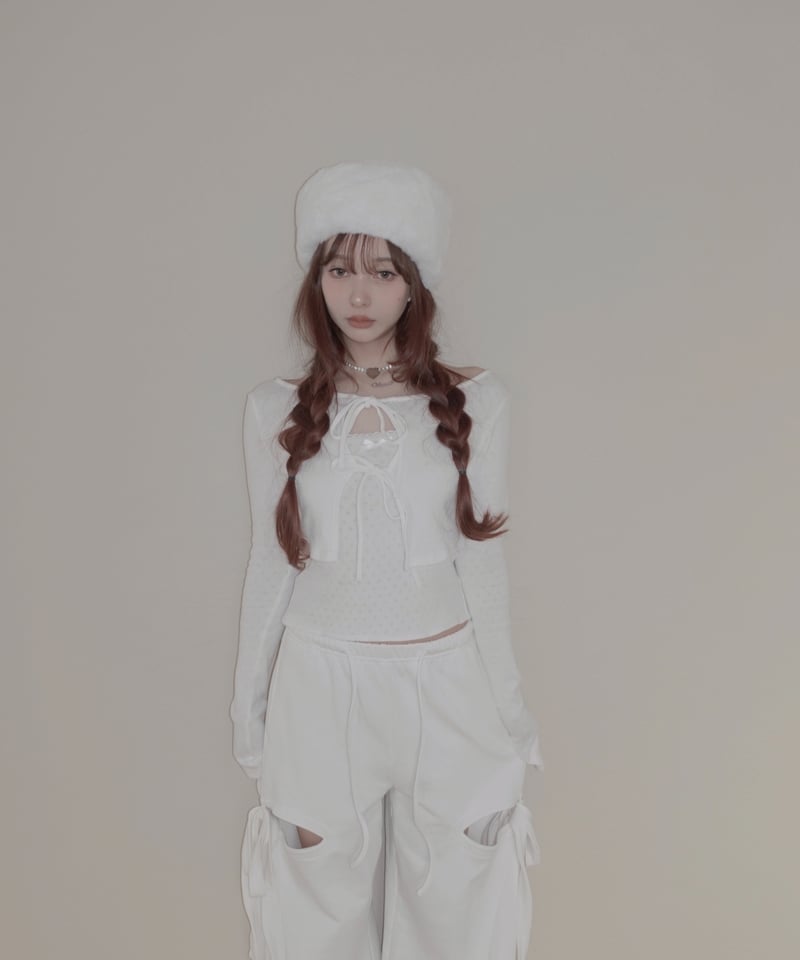 リボンカーディガン/Ribbon Cardigan | FICTION TOKYO OFFIC