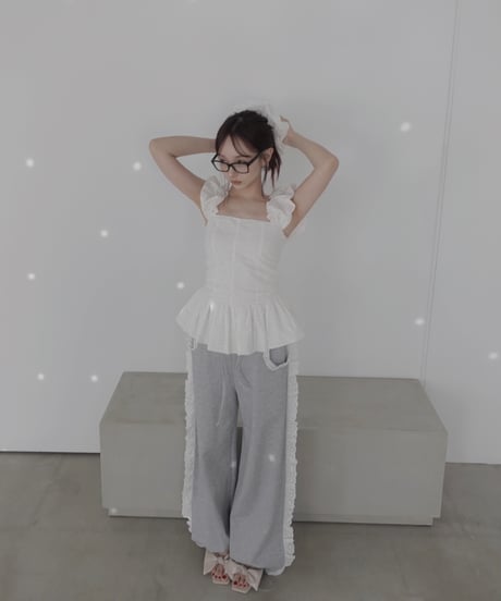 【Milk】コットンレーストップ(+ビッグシュシュ）/ CottonLace Top(+BigSHUSHU)