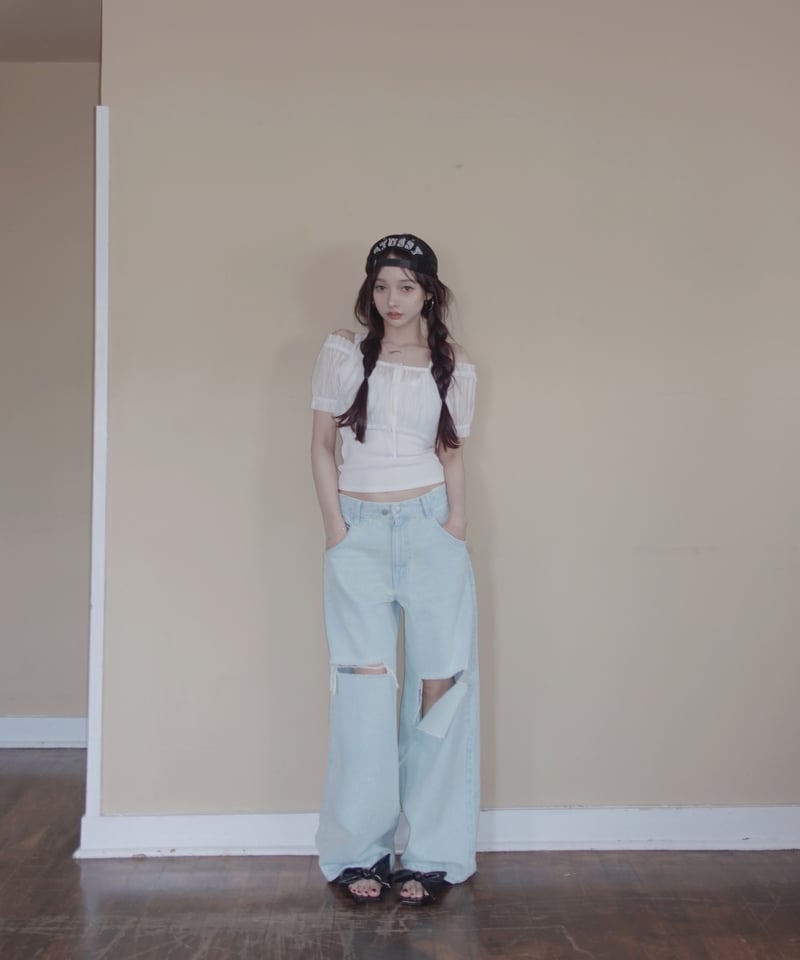 シアーブラウス /Sheer Blouse | FICTION TOKYO OFFICIAL