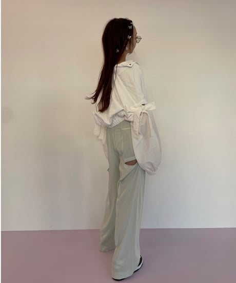 オープンスリーブリボンブルゾン / Open Sleeve Ribbon Blouson