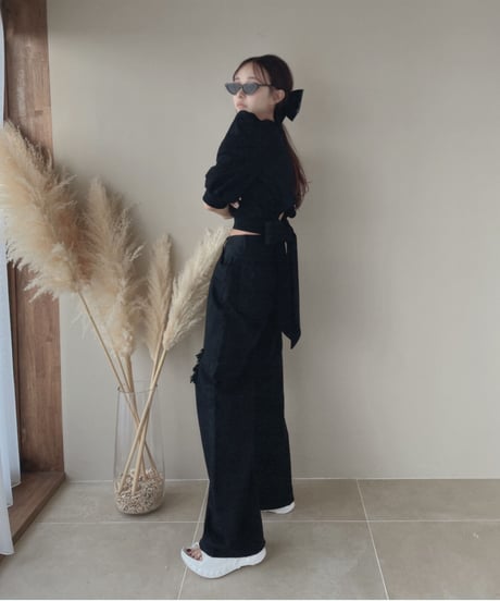 バックリボントップス / Back Ribbon Tops