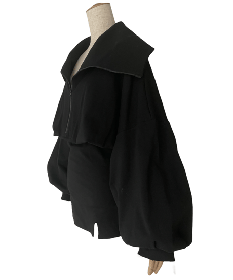 ［mini］ハーフジップアップスリットミニワンピース / Half Zip-up Skit MiniOne-Piece