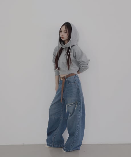 【Blue】バレルデニム / BarrelLeg Denim