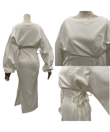バックスリットロンTワンピ /Back Slit Long Sleeve T One-Piece