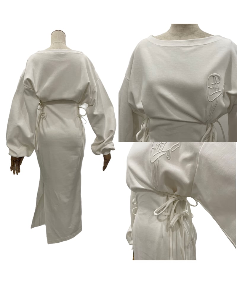 バックスリットロンTワンピ /Back Slit Long Sleeve T One-Piec