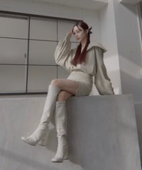 ［mini］ハーフジップアップスリットミニワンピース / Half Zip-up Skit MiniOne-Piece
