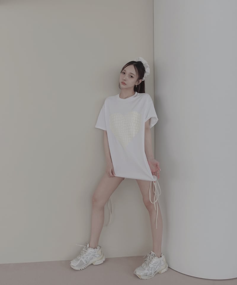 fiction tokyo Tシャツ クロコハートTシャツ / Croco Heart Tシャツ | FICTION TOKYO O