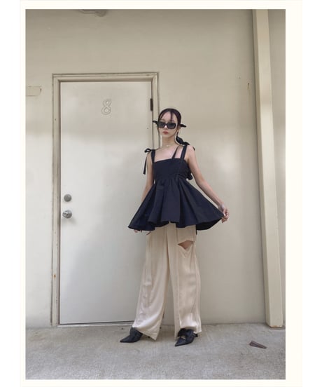 ダブルスカートリボンチュニック / Double Skirt Ribbon Tunic
