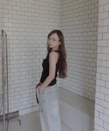 【Basic Collection】フリルタンクトップ / Frill Tank Top