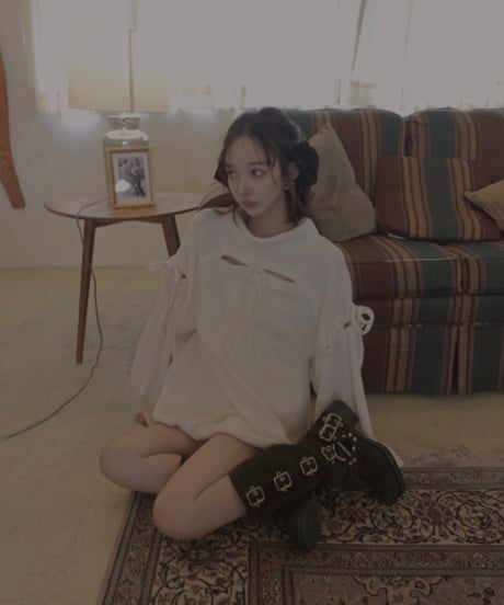レースアップチュニックワンピ /  Laceup Tunic One-Piece