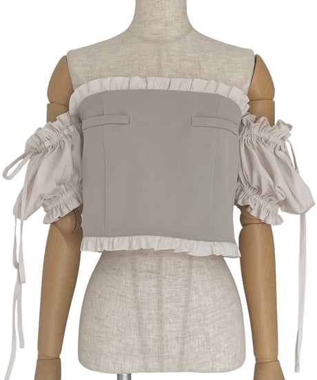 2wayスリーブチェストポケットトップ/2way Sleeve Chest Pocket Top