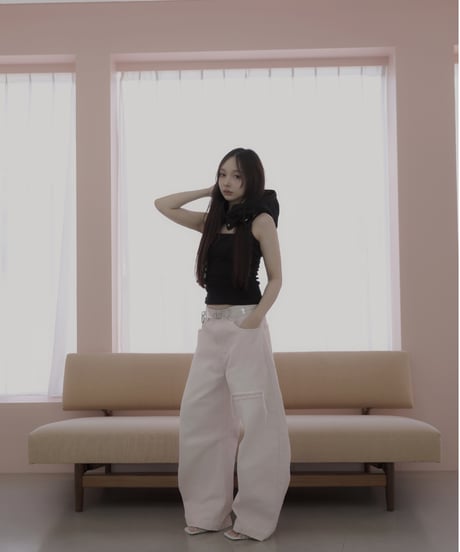 【PalePink】バレルデニム / BarrelLeg Denim