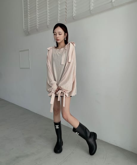 シアーリボントップ /Sheer Ribbon Top
