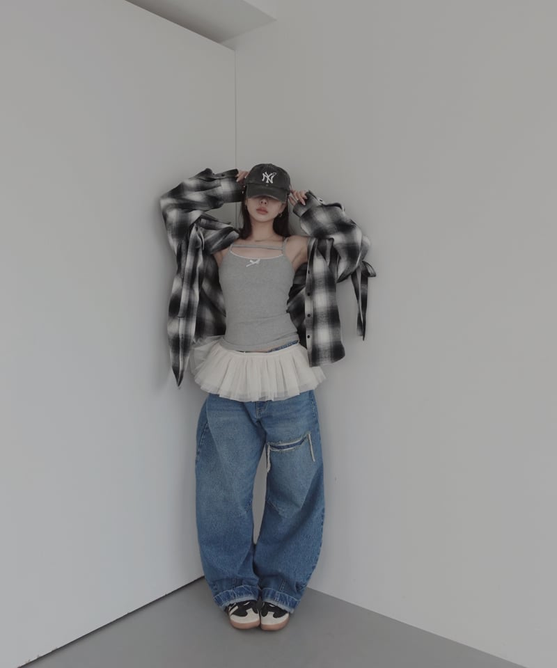 Blue】バレルデニム / BarrelLeg Denim | FICTION TOKYO