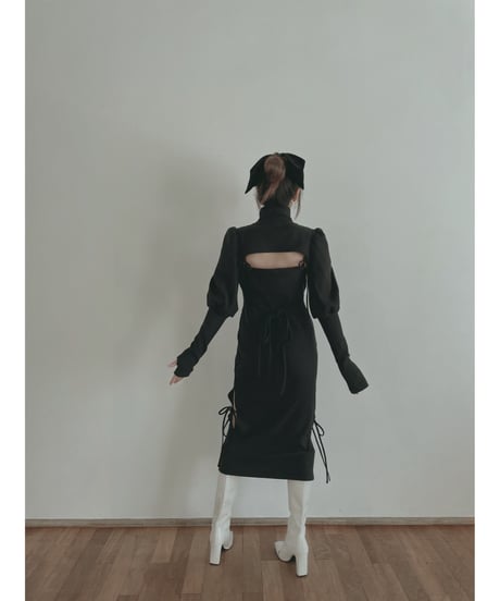 ボリュームスリーブセパレートフレアワンピース / Volume Sleeve Separate Flare One-Piece