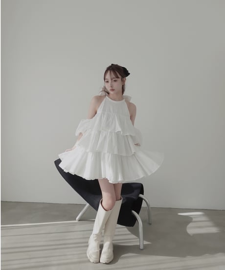 【Milk】ティアードバルーンチュニックワンピース / Tiered Balloon Tunic One-Piece