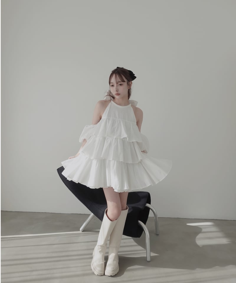 Milk】ティアードバルーンチュニックワンピース / Tiered Balloon Tuni