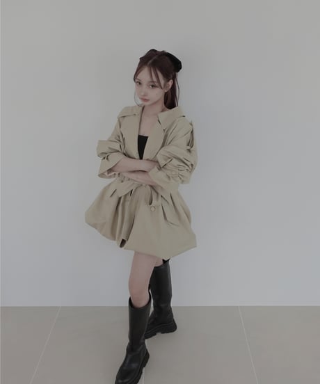 2Wayバルーントレンチコート / 2Way Balloon Trench Coat