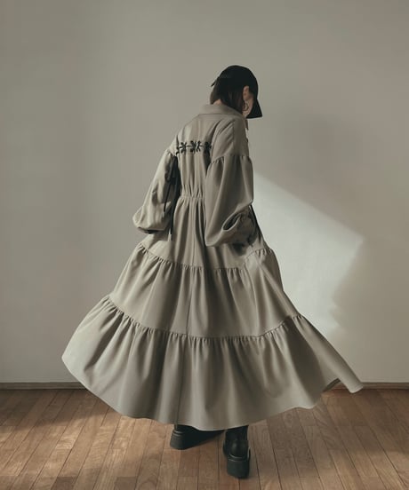 レースアップミリタリーガウンワンピース / LACE UP Military Gown One-Piece