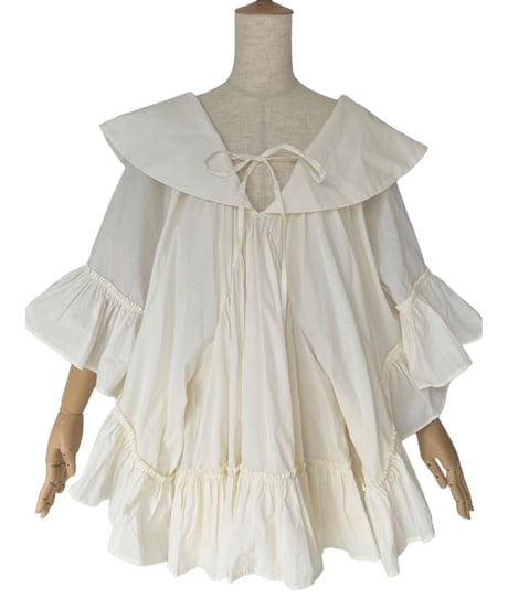 2wayチュニックワンピース / 2Way Collar Tunic One-Piece