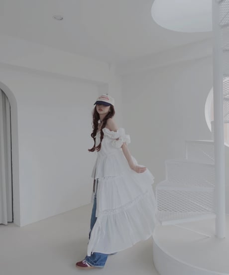 【White】ガウンドレス/Gown Dress