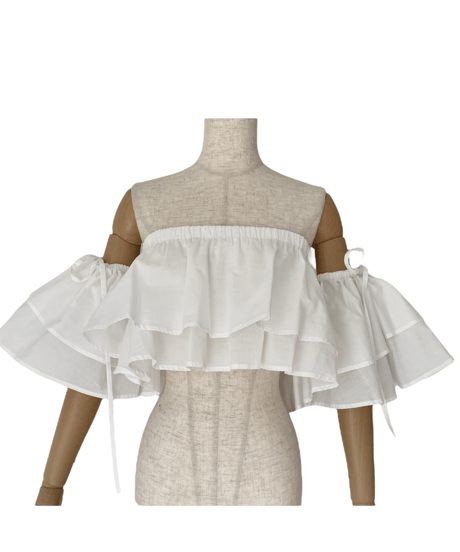 3wayスリーブボリュームフリルトップ / 3Way Sleeve Volume Frills Top