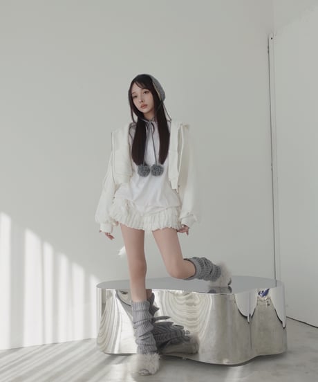 【Milk】ハートジップアップフーディー /Heart Zip-up Hoodie