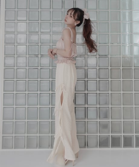 ルーズフィットリボンフレアパンツ/ Loose Fit Ribbon Flare Pants