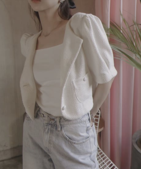 サマーツイードクロップドジャケット / Summer Tweed Cropped Jacket