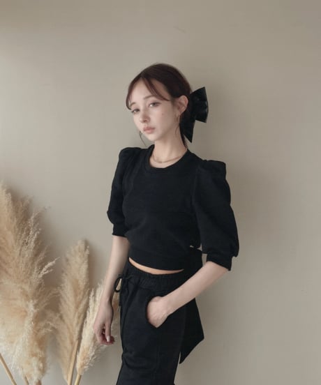 バックリボントップス / Back Ribbon Tops