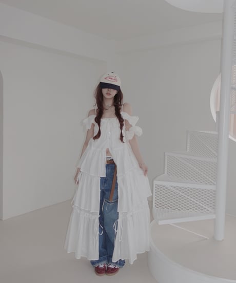 【Blue】バレルデニム / BarrelLeg Denim
