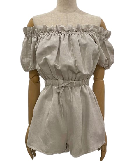 バックリボンロンパース / Back Ribbon Rompers