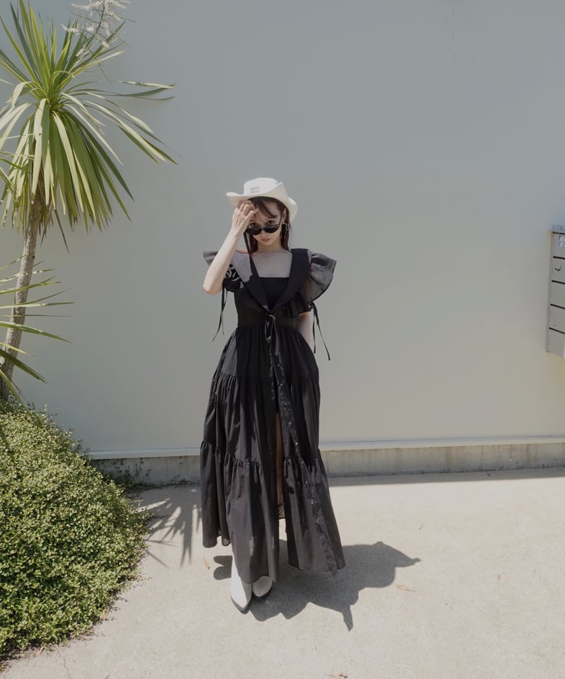 美品】PINKO デザインロングドレス（サマーロングドレス / Summer Long 