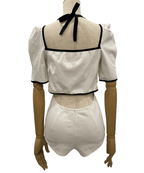 2Wayパイピングボディースーツ / 2Way binding Body Suit