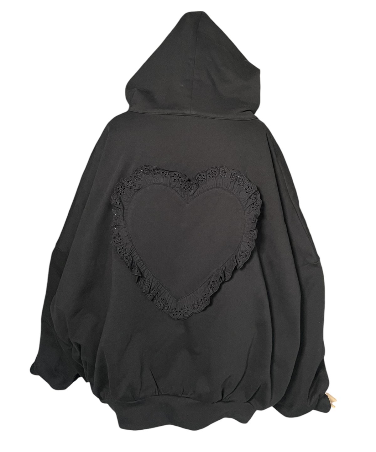 Black】ハートジップアップフーディー /Heart Zip-up Hoodie | FI