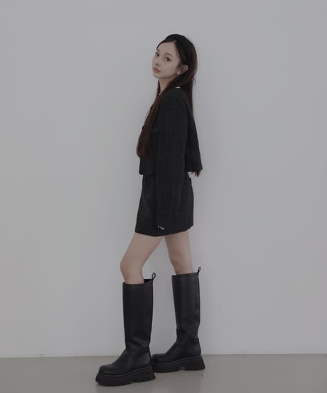 ［Black］ツイードスカート / Tweed Skirt