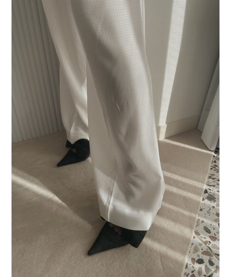 ストローリボンパンプス / Straw Ribbon Pumps
