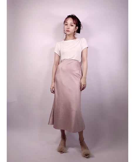 Emboss Flare Skirt　型押しフレアスカート