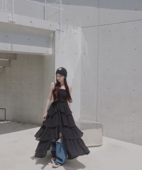 【Black】サマーロングドレス / Summer Long Dress