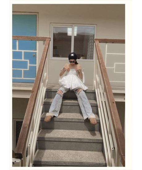 ダブルスカートリボンチュニック / Double Skirt Ribbon Tunic
