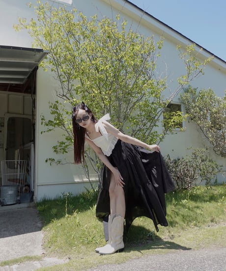 コットンレースリボントップ /　Cotton Race Ribbon Top