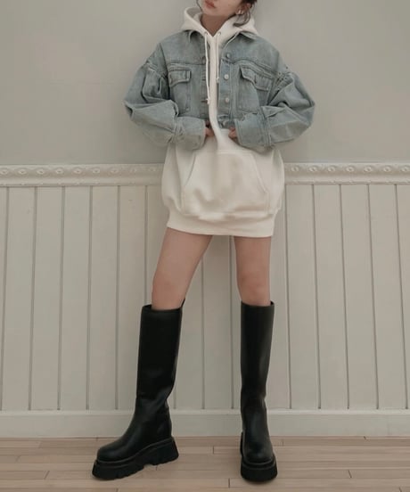 Puff Sleeve Cropped Jacket /パフスリーブクロップドジャケット