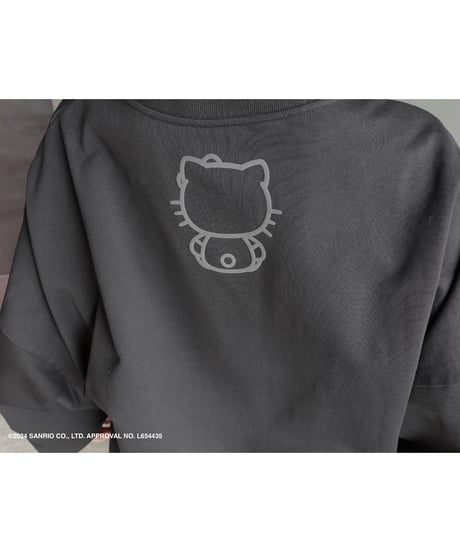 【Black】♡ Croco Kitty ♡ ボリュームスリーブスウェットトップ / ♡Croco Kitty♡ Volume Sleeve Sweat Top