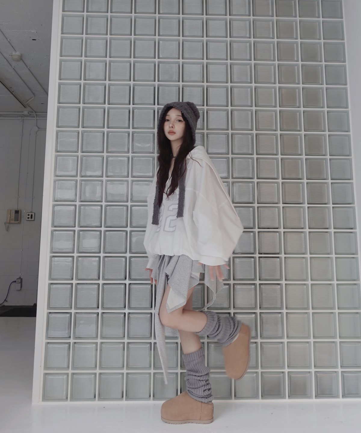 Sweat Gray】ランダムスカート / Random Skirt | FICTION T