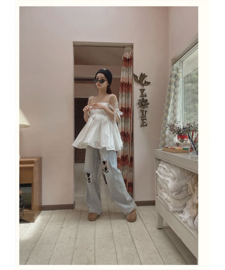 ダブルスカートリボンチュニック / Double Skirt Ribbon Tunic