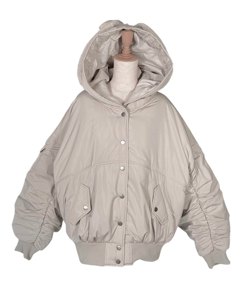 フーデッドナイロンボンバージャケット / Hooded Nylon Bomber フーデッドナイロンボンバージャケット / Hooded Nylon Bomber