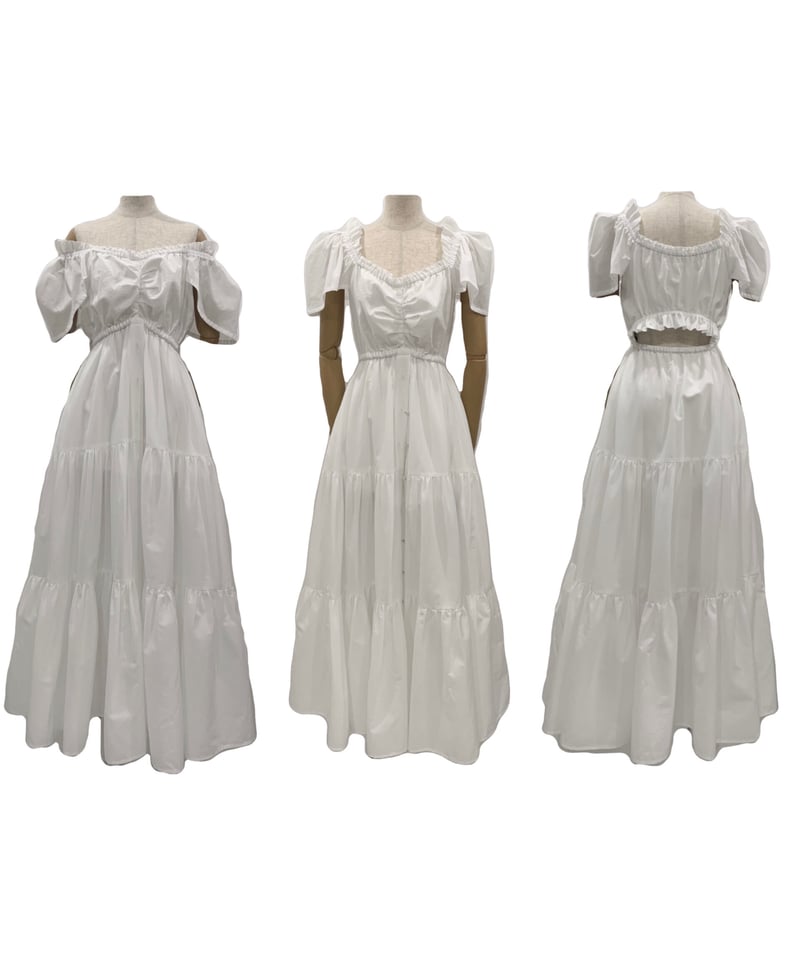 サマーロングドレス Summer Long Dress | FICTION TOKYO OFF サマーロングドレス Summer Long Dress | FICTION TOKYO OFF