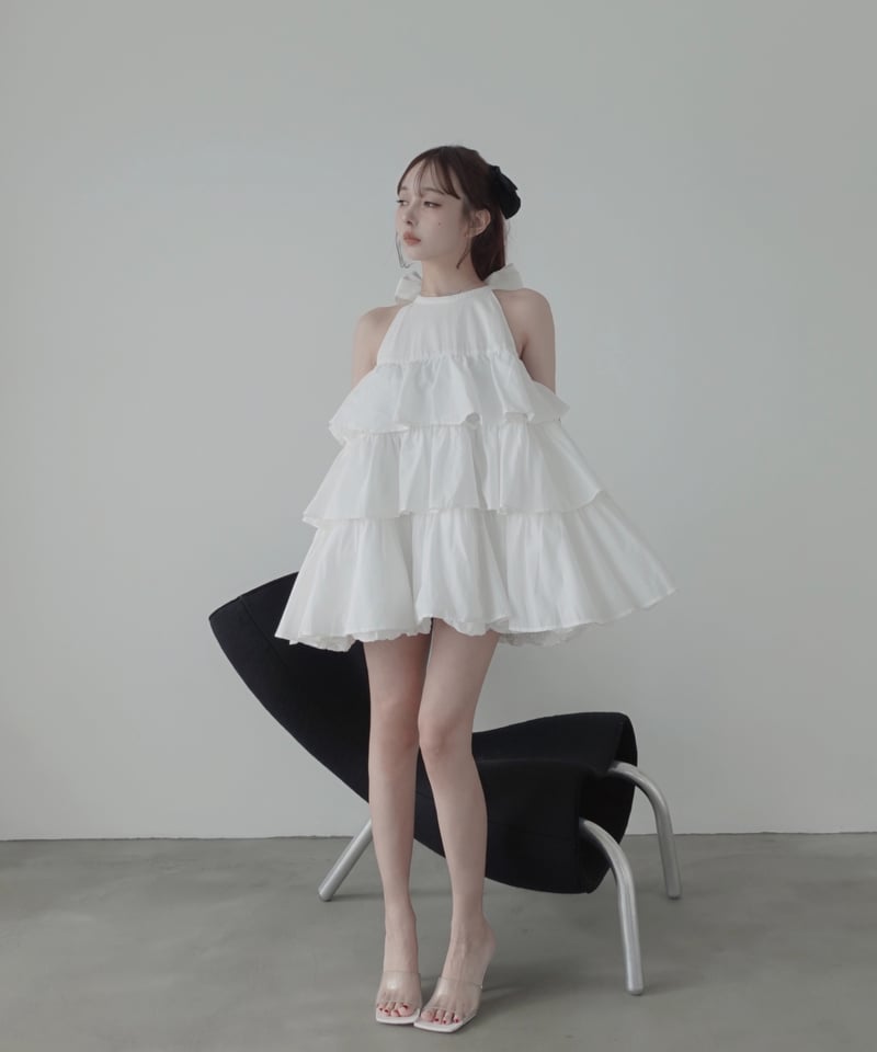 Milk】ティアードバルーンチュニックワンピース / Tiered Balloon Tuni